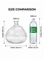 Nordic Globe Balloon Glass Vase — Hand-Blown Glass from Firozabad, India — Premium Detail
