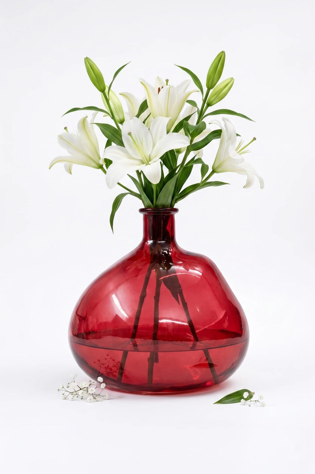 Harvest Globe Balloon Glass Vase — Hand-Blown Glass from Firozabad, India — Colour Variant