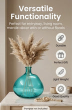 Harvest Globe Balloon Glass Vase — Hand-Blown Glass from Firozabad, India — Multi-Angle Showcase