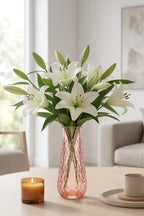 Diamond Lattice Slim Glass Vase — Hand-Blown Glass from Firozabad, India — Gifting Presentation