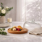 Ribbed Glass Cake Dome — Castle Crafts