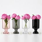 Royal Goblet Pedestal Glass Vase — Hand-Blown Glass from Firozabad, India | Floral Arrangements & Home Styling