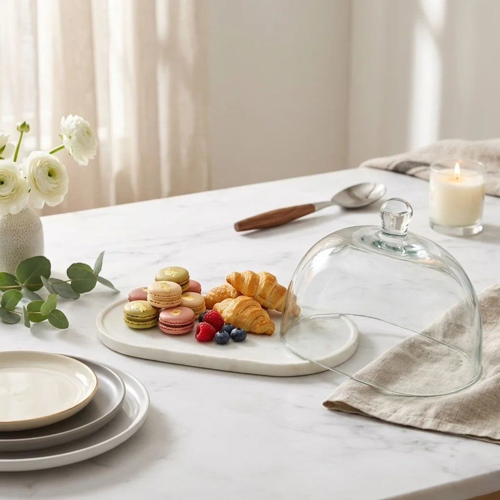 Glass Dome | Marble Base — Castle Crafts
