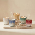 Rose Conical Mercury Glass Soy Wax Candle | 5 Colours — Hand-Blown Glass from Firozabad, India | Home Décor, Gifting & Aro...