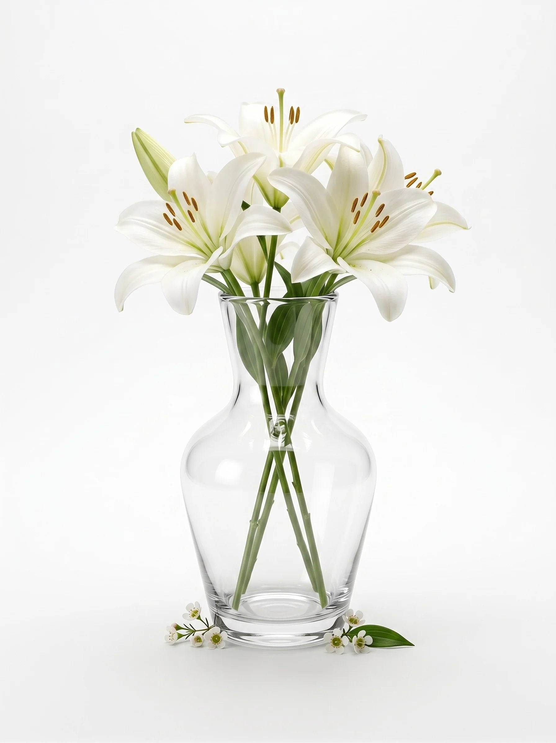 Soft Hue Amphora Glass Vase — Hand-Blown Glass from Firozabad, India — Detail Close-Up