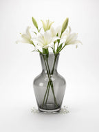 Soft Hue Amphora Glass Vase — Hand-Blown Glass from Firozabad, India — Light & Shadow