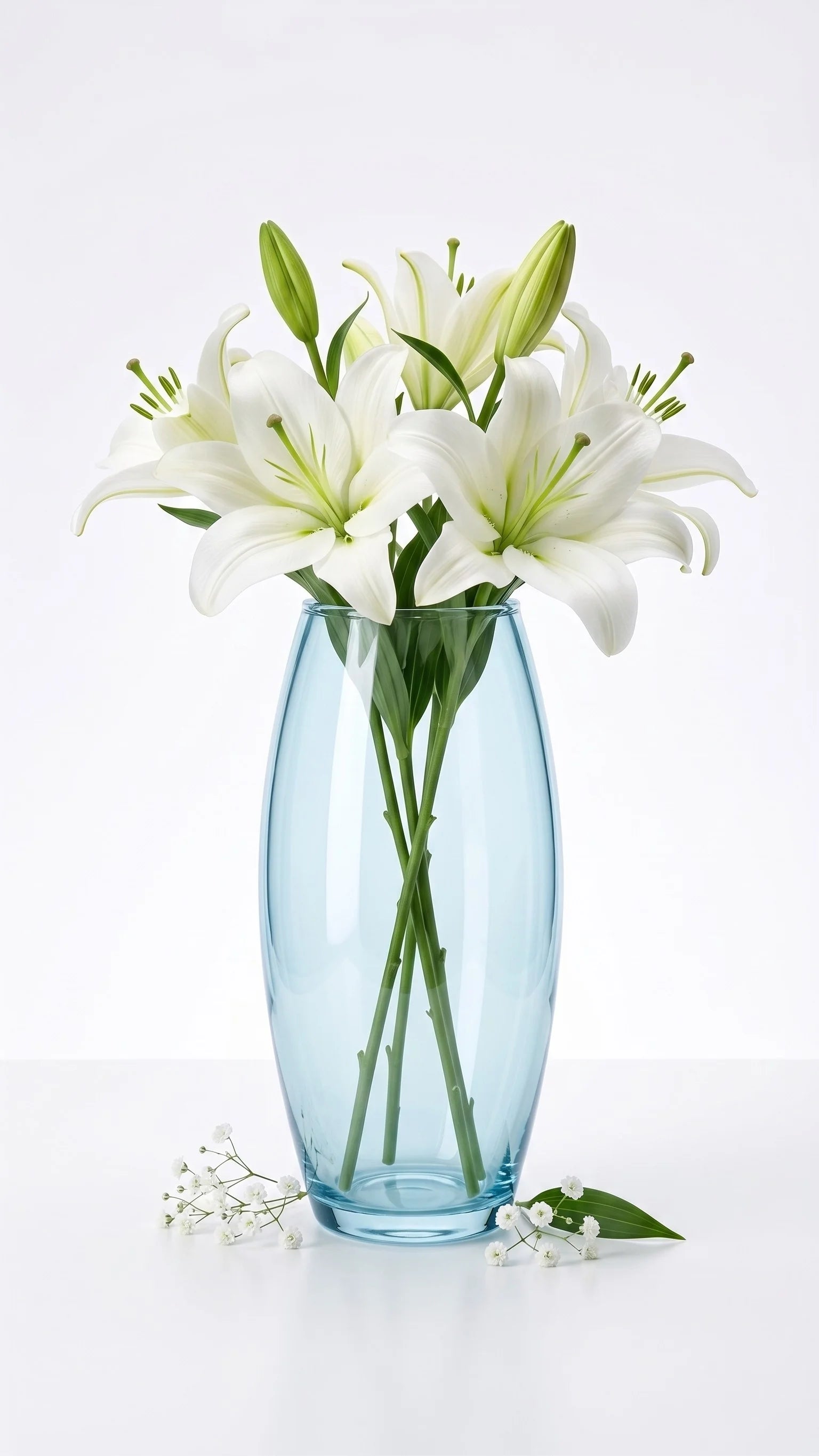 Dewdrop Pebble Oval Glass Vase — Hand-Blown Glass from Firozabad, India — Detail Close-Up