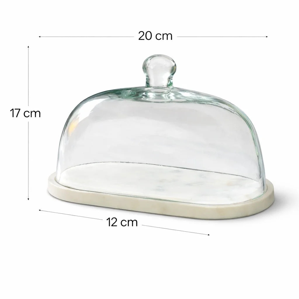 Glass Dome | Marble Base — Castle Crafts