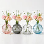 Orion Globe Ribbed Glass Vase — Hand-Blown Glass from Firozabad, India | Floral Arrangements & Home Styling