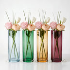 Studio Column Smooth Glass Vase — Hand-Blown Glass from Firozabad, India | Floral Arrangements & Home Styling
