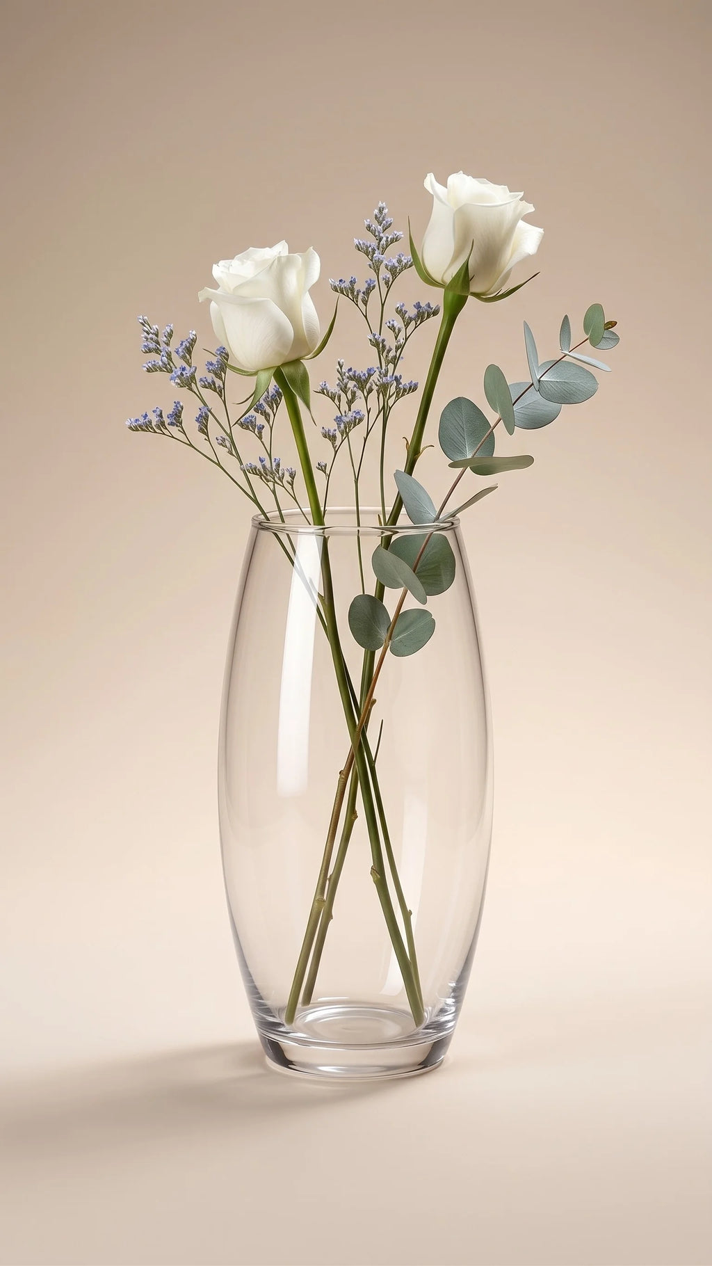 Dewdrop Pebble Oval Glass Vase — Hand-Blown Glass from Firozabad, India — Top View