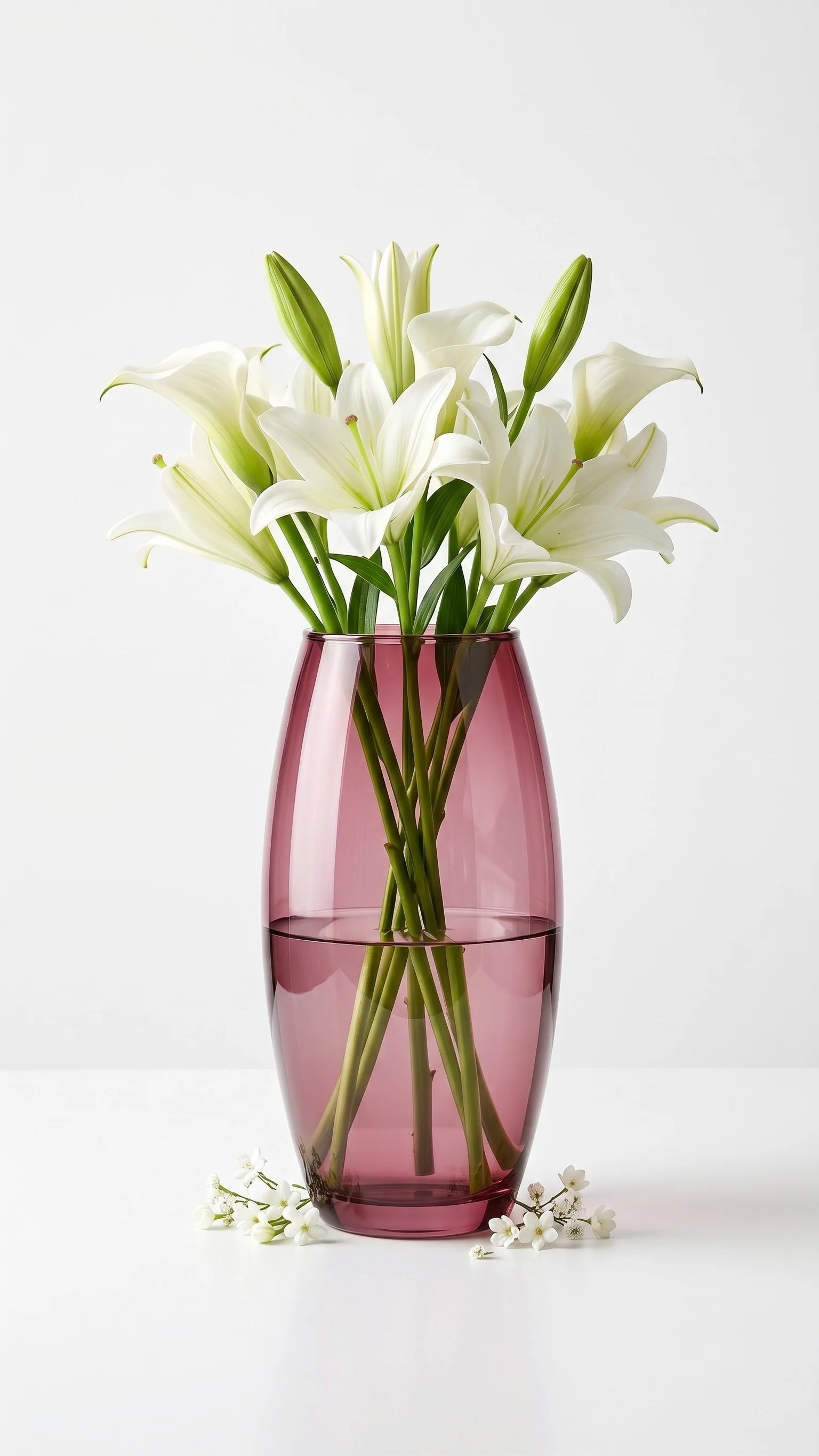 Dewdrop Pebble Oval Glass Vase — Hand-Blown Glass from Firozabad, India — In a Living Space
