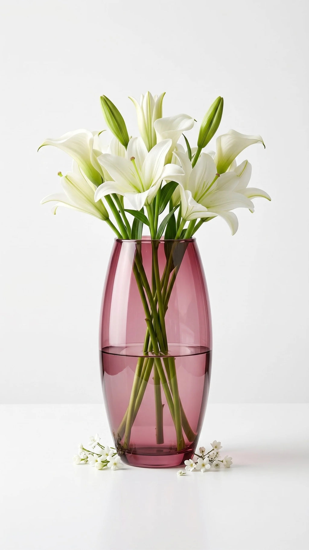 Smooth Pebble Oval Glass Vase — Hand-Blown Glass from Firozabad, India — Light & Shadow