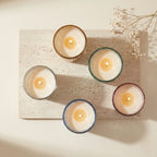 Rose Conical Mercury Glass Soy Wax Candle | 5 Colours — Hand-Blown Glass from Firozabad, India — Styled for Home Décor