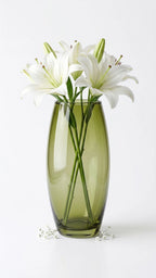 Smooth Pebble Oval Glass Vase — Hand-Blown Glass from Firozabad, India — Décor Inspiration