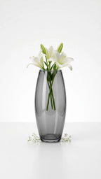 Dewdrop Pebble Oval Glass Vase — Hand-Blown Glass from Firozabad, India — Décor Inspiration