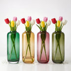 Studio Capsule Smooth Glass Vase — Hand-Blown Glass from Firozabad, India — Detail Close-Up