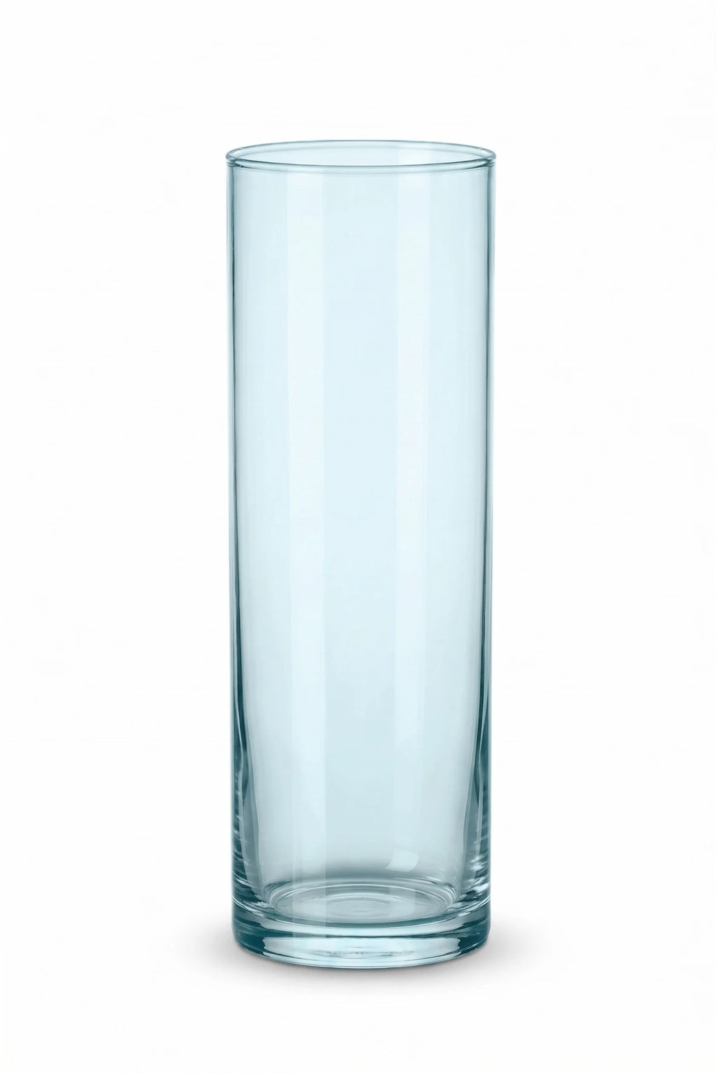 Studio Column Smooth Glass Vase — Hand-Blown Glass from Firozabad, India — Texture & Craftsmanship