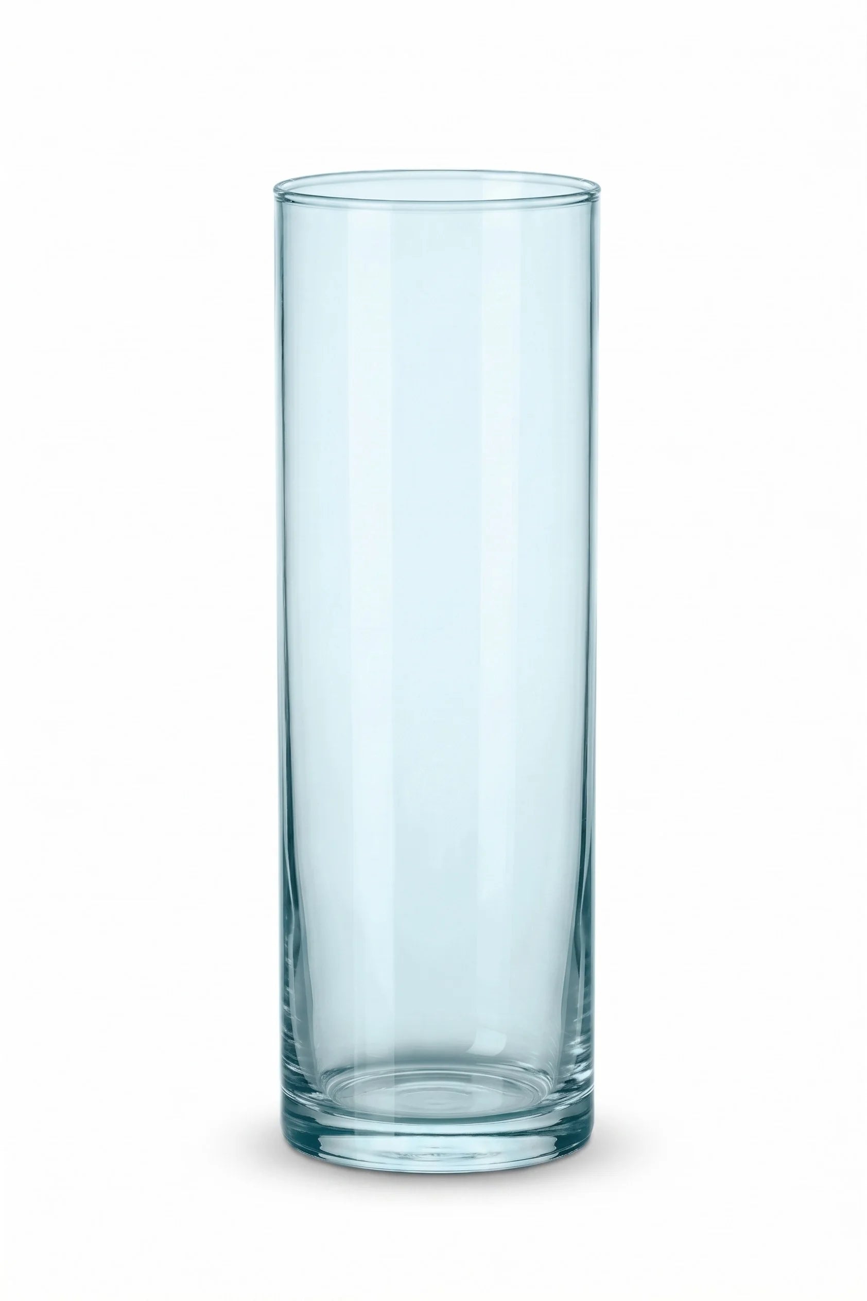 Earthy Pillar Cylinder Glass Vase — Hand-Blown Glass from Firozabad, India — Styled for Home Décor