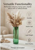 Studio Column Smooth Glass Vase — Hand-Blown Glass from Firozabad, India — Premium Detail