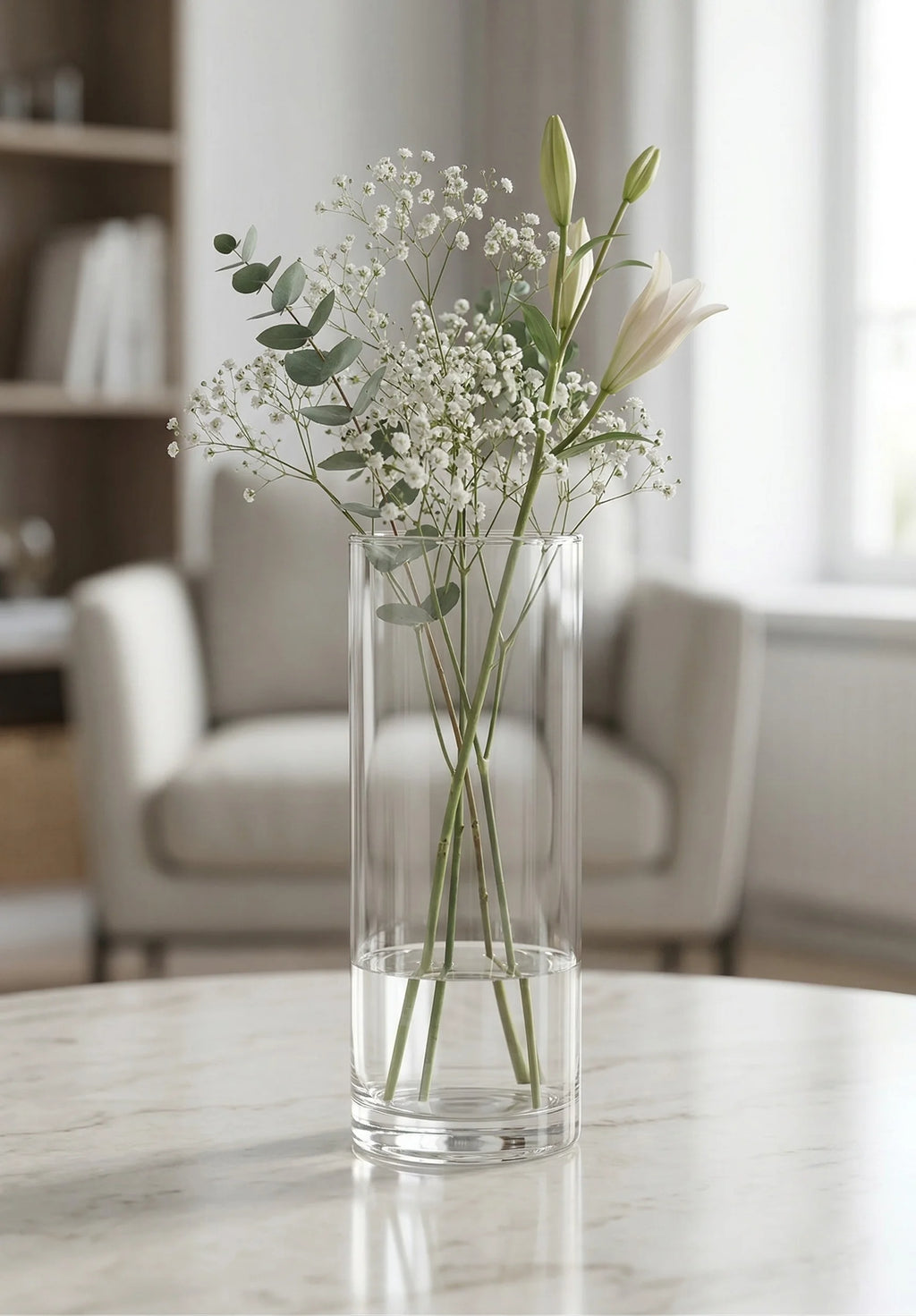 Nordic Tube Cylinder Glass Vase — Hand-Blown Glass from Firozabad, India — Décor Inspiration