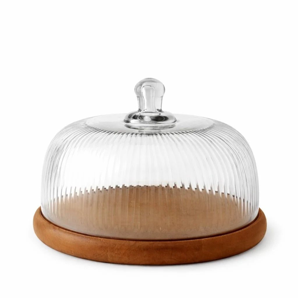 Ribbed Glass Cake Dome — Castle Crafts