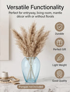 Serene Urn Glossy Glass Vase — Hand-Blown Glass from Firozabad, India — Corporate Gifting View