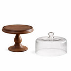 Ribbed Cake Dome Set | Gold Server — Castle Crafts