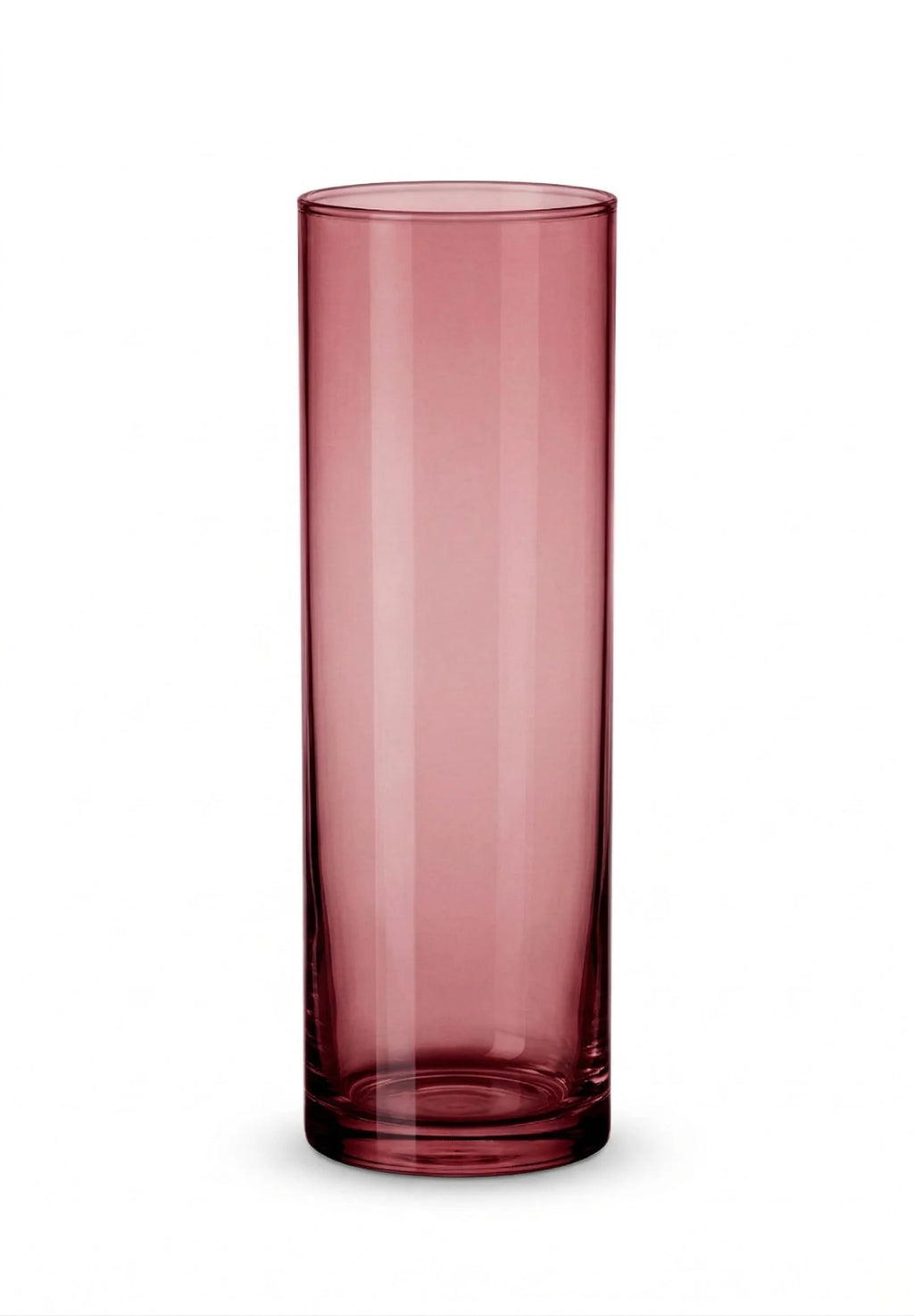 Nordic Tube Cylinder Glass Vase — Hand-Blown Glass from Firozabad, India — Styled for Home Décor