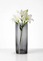 Nordic Tube Cylinder Glass Vase — Hand-Blown Glass from Firozabad, India — In a Living Space