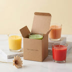 Rose Clear Glass Soy Wax Candle | Bright Colours — Pack of 2 — Hand-Blown Glass from Firozabad, India — Styled for Home Décor