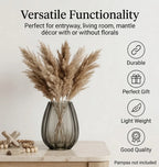 Opulent Fluted Oval Glass Vase — Hand-Blown Glass from Firozabad, India — Décor Inspiration