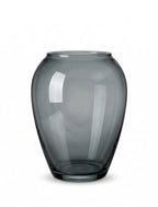 Serene Urn Glossy Glass Vase — Hand-Blown Glass from Firozabad, India — Handcrafted Finish