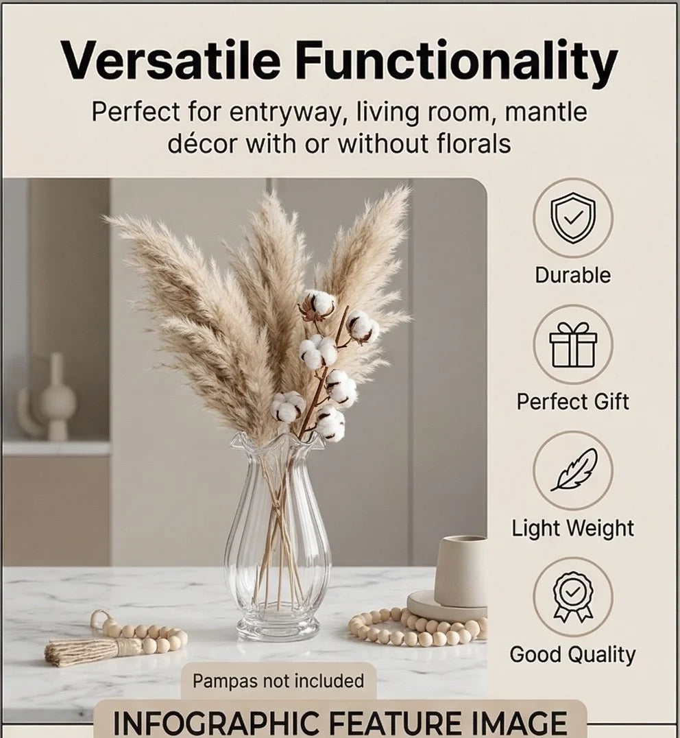 Garden Tulip Ruffle Glass Vase — Hand-Blown Glass from Firozabad, India — Texture & Craftsmanship