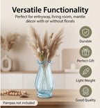 Aria Ruffle Smooth Glass Vase — Hand-Blown Glass from Firozabad, India — Lifestyle Setting