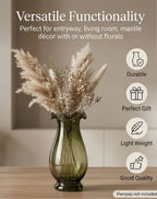 Garden Ruffle Smooth Glass Vase — Hand-Blown Glass from Firozabad, India — Multi-Angle Showcase