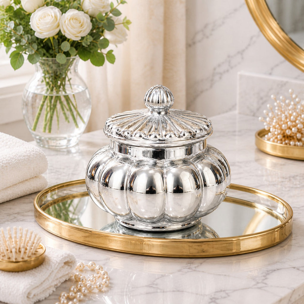 Pumpkin Ceramic Dome Jar — Castle Crafts