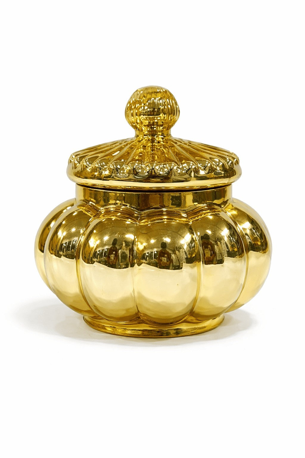 Pumpkin Ceramic Dome Jar — Castle Crafts