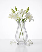 Petal Ruffle Ribbed Glass Vase — Hand-Blown Glass from Firozabad, India — Premium Detail