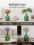 Jewel Gothic Embossed Glass Vase — Hand-Blown Glass from Firozabad, India — Gifting Presentation