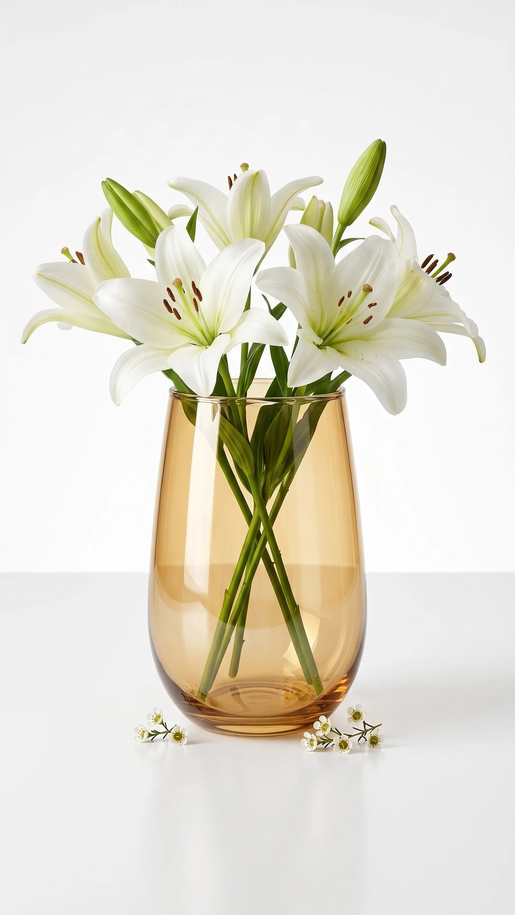 Jewel Egg Smooth Glass Vase — Hand-Blown Glass from Firozabad, India — Side Angle View