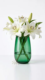 Jewel Egg Smooth Glass Vase — Hand-Blown Glass from Firozabad, India — Colour Variant