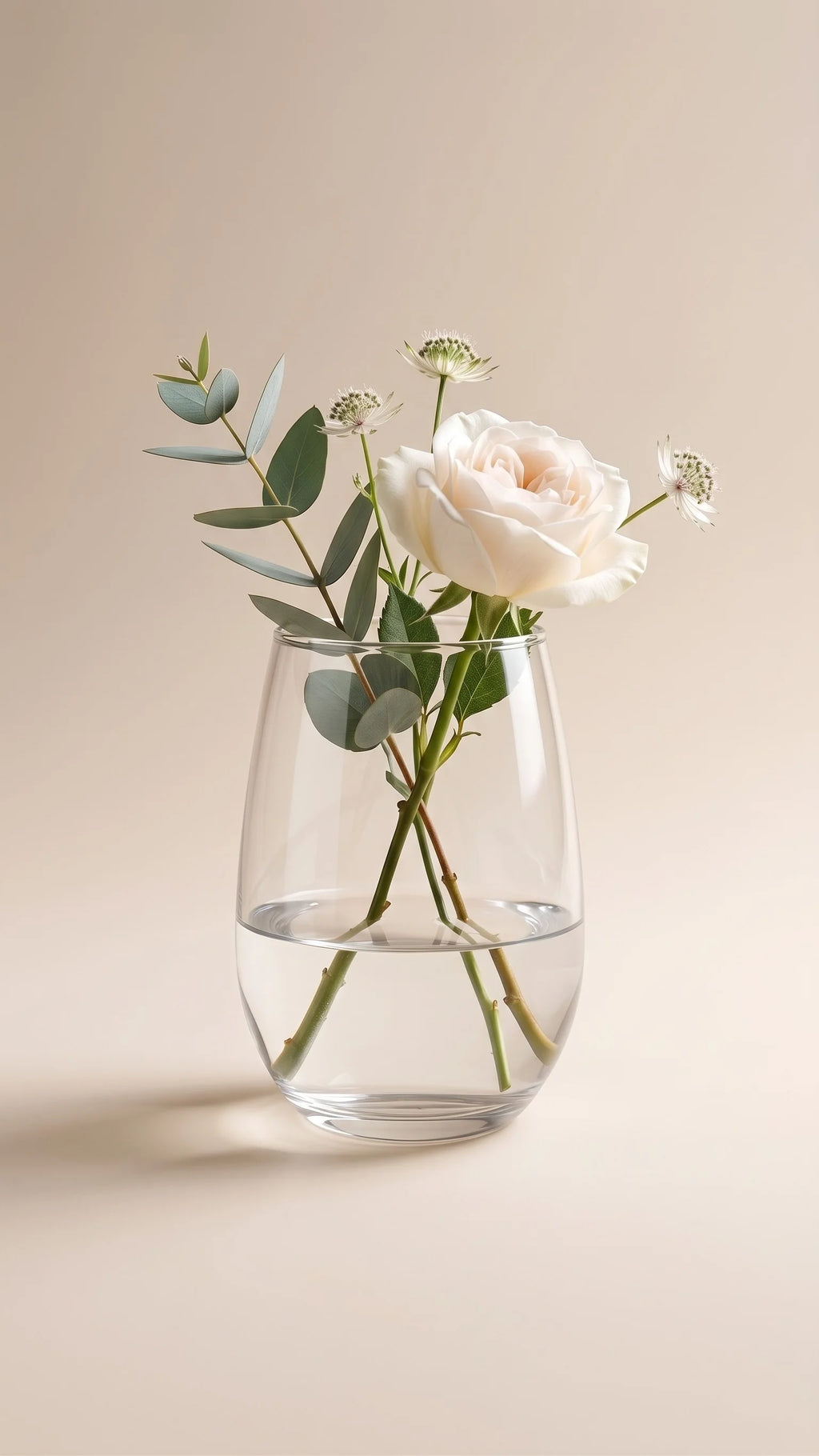 Pastel Egg Smooth Glass Vase — Hand-Blown Glass from Firozabad, India — Top View