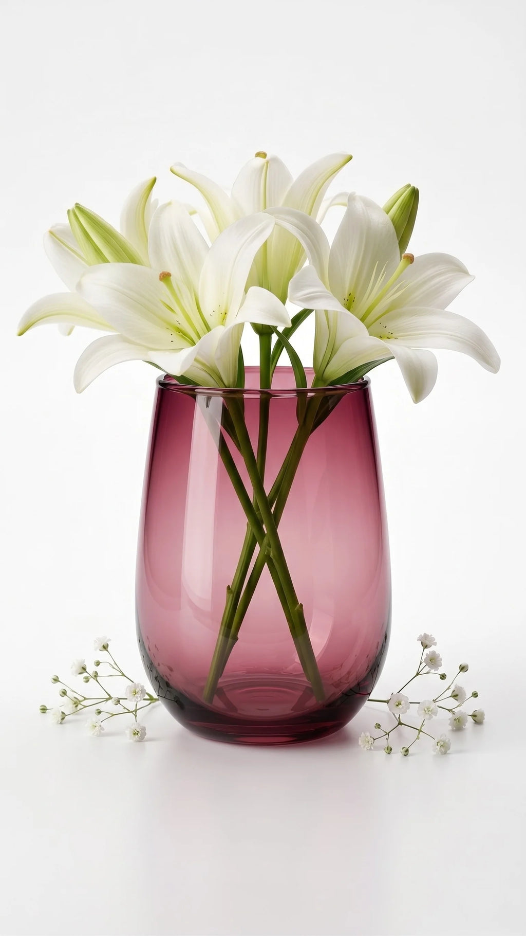 Jewel Egg Smooth Glass Vase — Hand-Blown Glass from Firozabad, India — In a Living Space