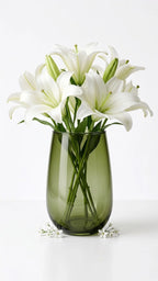 Jewel Egg Smooth Glass Vase — Hand-Blown Glass from Firozabad, India — Curated Display