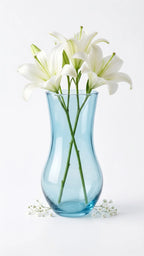 Pastel Curve Smooth Glass Vase — Hand-Blown Glass from Firozabad, India — Texture & Craftsmanship