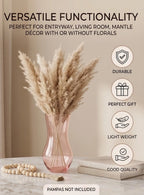 Pastel Curve Smooth Glass Vase — Hand-Blown Glass from Firozabad, India — In a Living Space