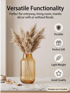 Apothecary Wide Shoulder Glass Vase — Hand-Blown Glass from Firozabad, India — Lifestyle Setting