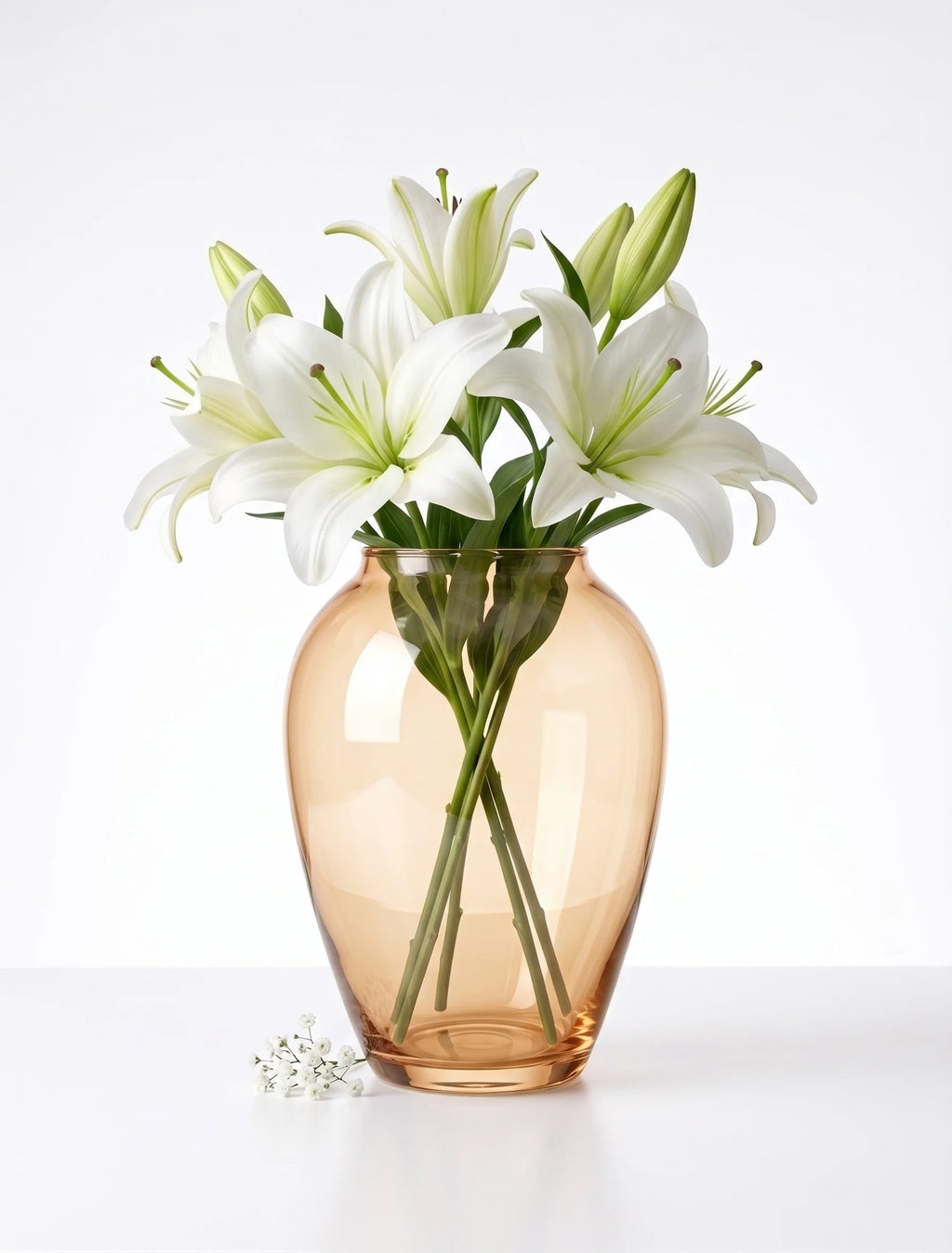 Jewel Urn Wide Glass Vase — Hand-Blown Glass from Firozabad, India — In a Living Space