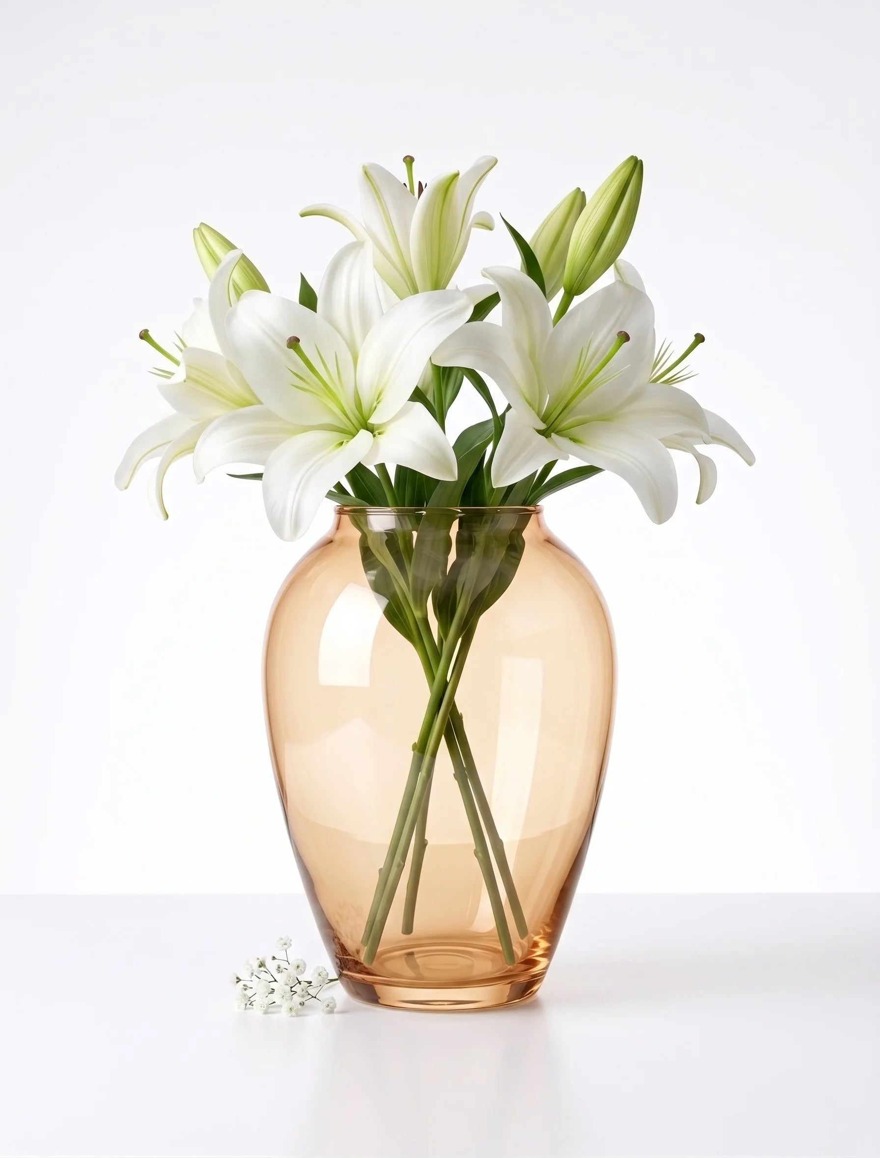 Jewel Urn Wide Glass Vase — Hand-Blown Glass from Firozabad, India — In a Living Space
